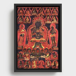 Buddhist Mandala Vajradhara Buddha 1500s Framed Canvas