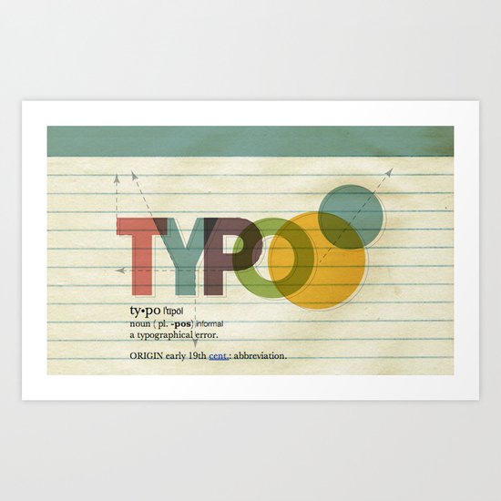 typo Art Print
