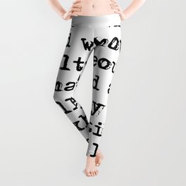 Within and without - F Scott Fitzgerald Leggings