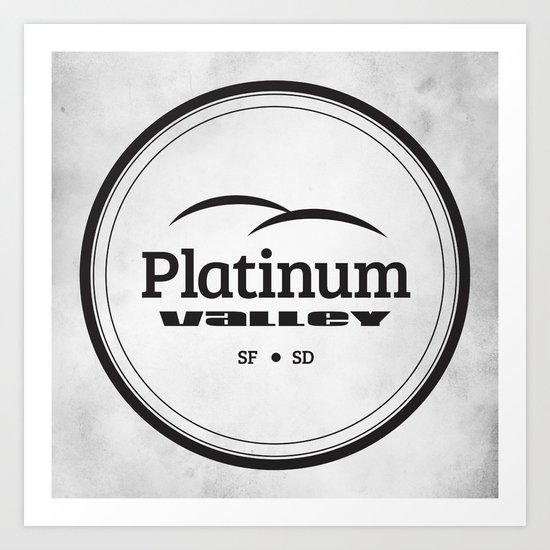 Platinum Valley Art Print