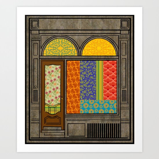 Shop windows Art Print