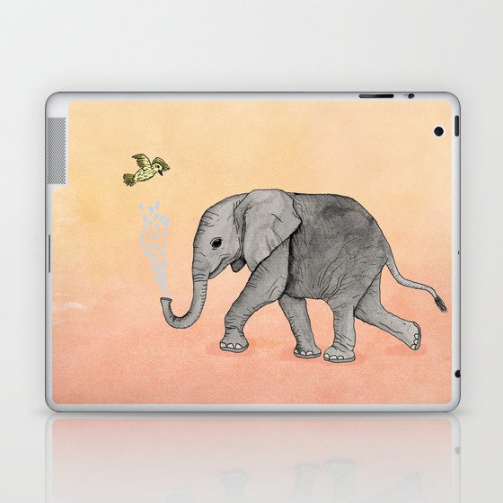 Elephant and the Bird Laptop & iPad Skin
