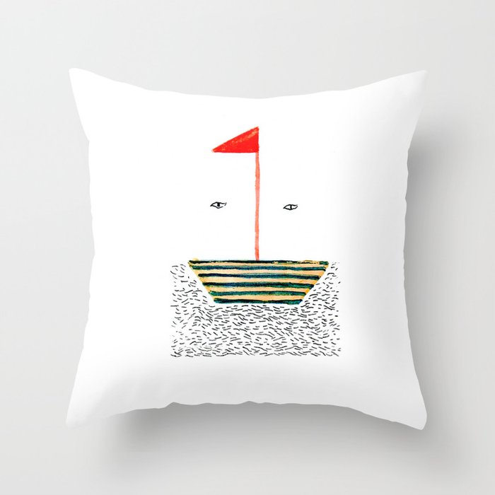 Over The Water Throw Pillow