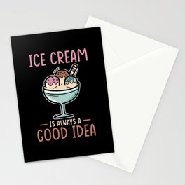 Ice Cream Stationery Card