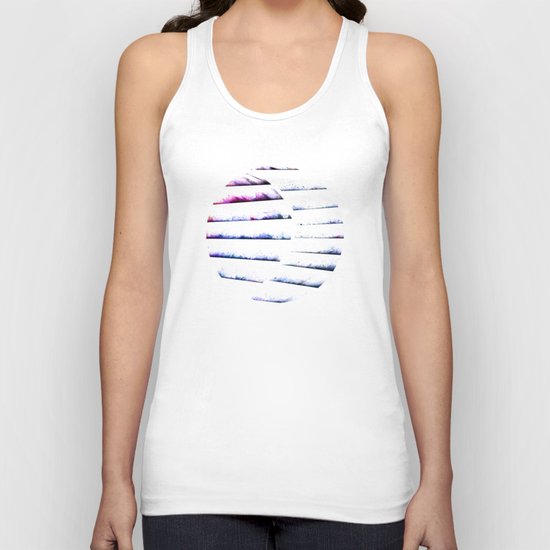 α White Crateris Unisex Tank Top