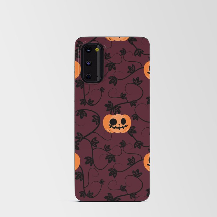 Halloween Pumpkin Seamless Pattern Android Card Case