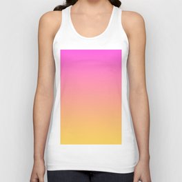 Pink yellow ombre Unisex Tank Top