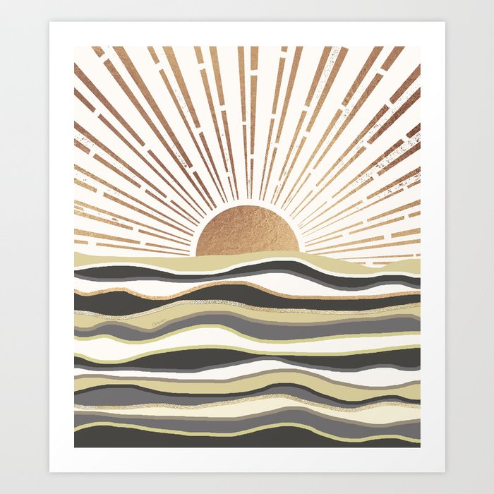 Sun Breeze-Vanilla shade Art Print