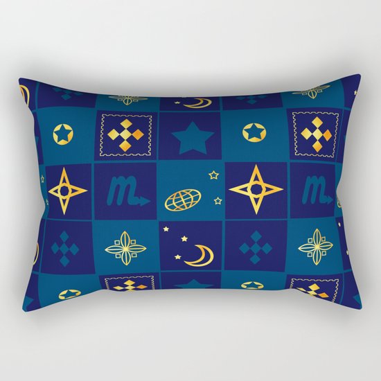 Night Waltz of the planets. Rectangular Pillow