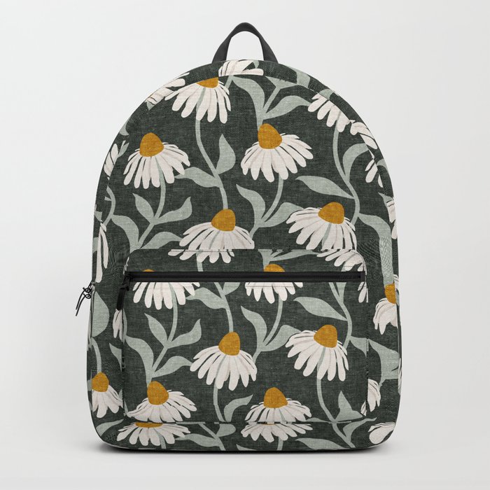 coneflowers - olive Backpack