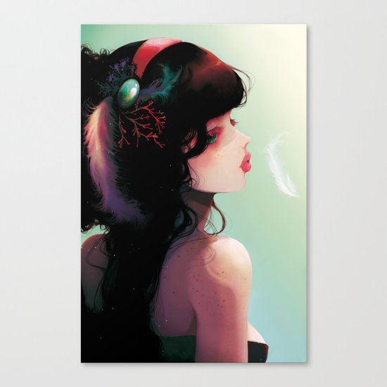 La Cantatrice en greve... Canvas Print
