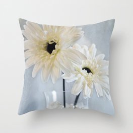 Icy Blue Throw Pillow