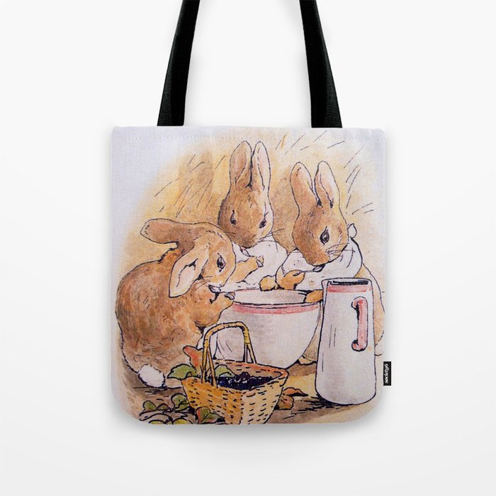 Rabbit group - Beatrix Potter Tote Bag