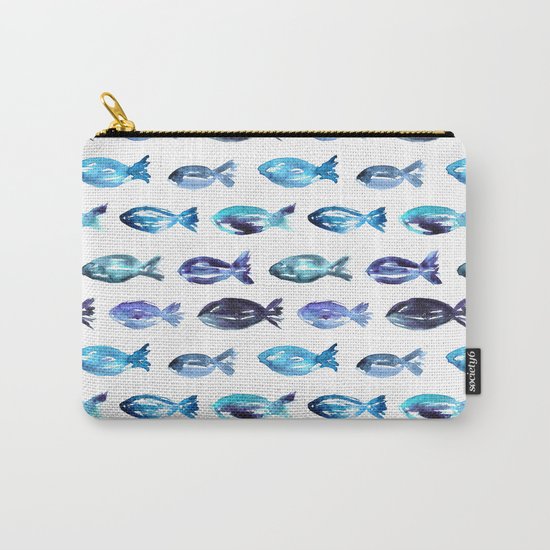 Sardines swimming to Sardegna Carry-All Pouch