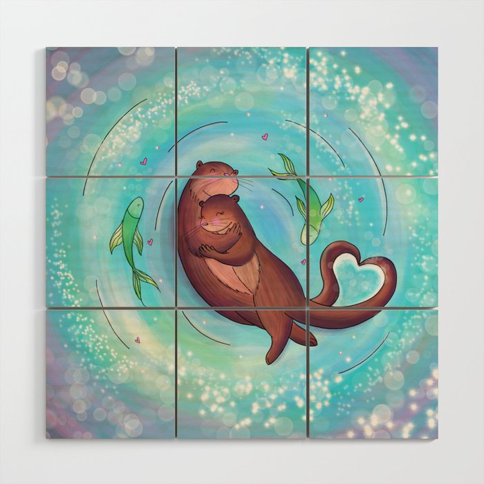 Otterly in love with you Wood Wall Art