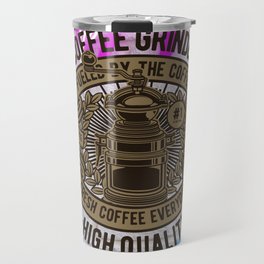 Coffee Grinder Retro Travel Mug