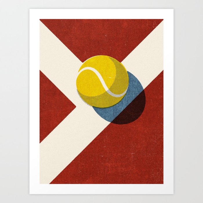 BALLS / Tennis (Clay Court) Art Print