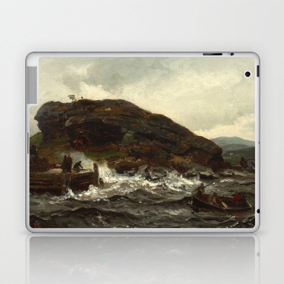 Hans Gude Painting -  Tordenveirsstudie 1873  | Reproduction | Norwegian Art Laptop & iPad Skin
