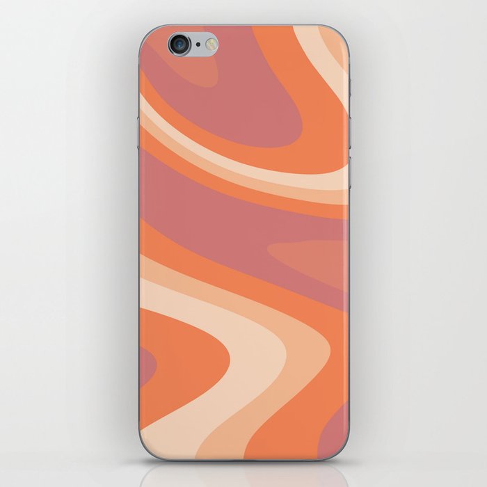 Autumn Stripe liquify pattern iPhone Skin