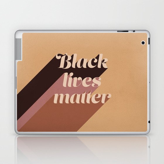 Black Lives Matter #typography Laptop & iPad Skin