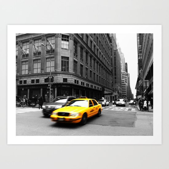 Taxi Art Print