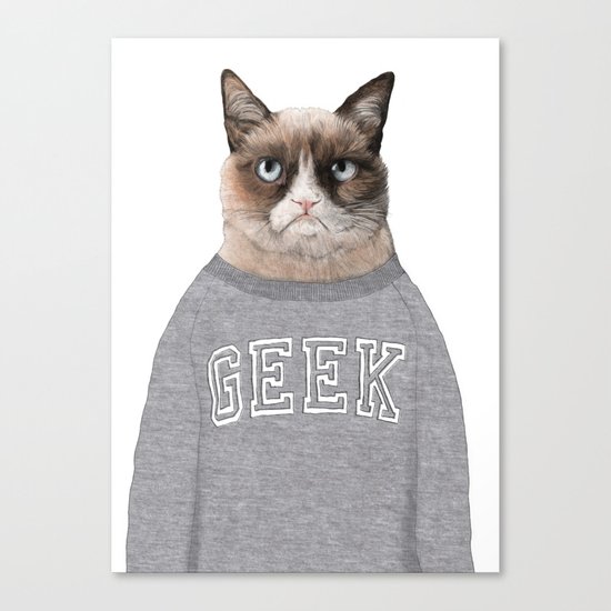 Grumpy Cat Canvas Print