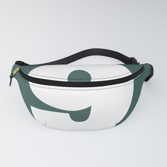 9 (White & Dark Green Number) Fanny Pack