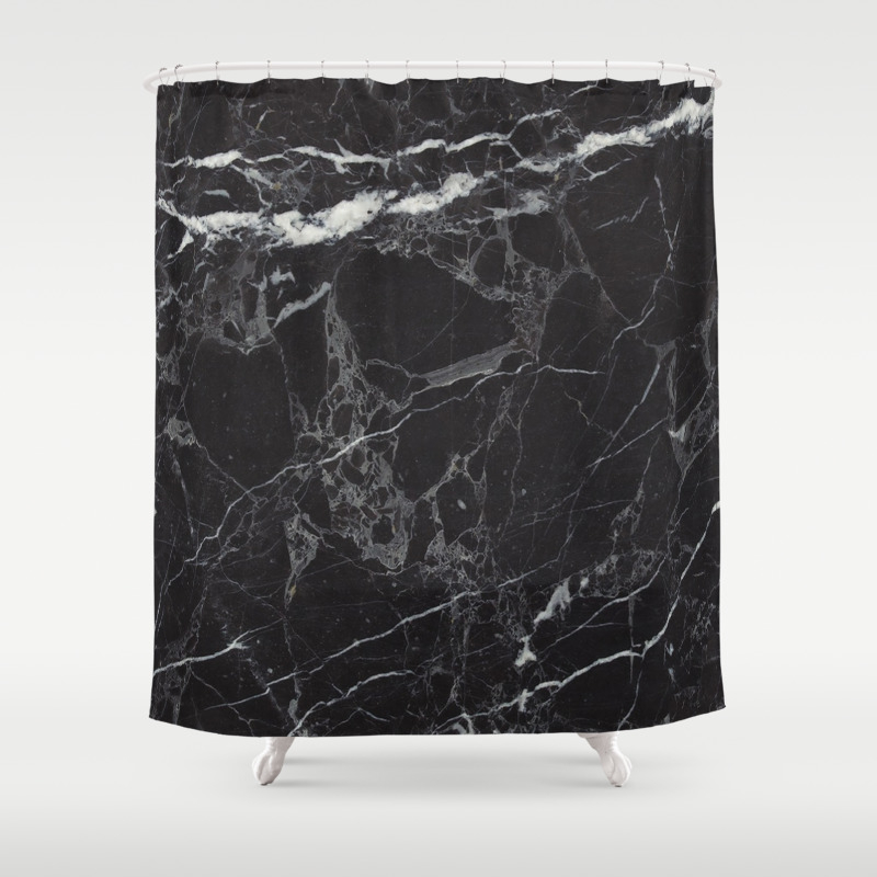 Black Marble Shower Curtain By 1chrisafia Society6