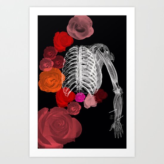 J.M.A. (Skeleton) Art Print