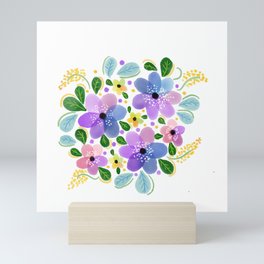 Blue Forestry Mini Art Print