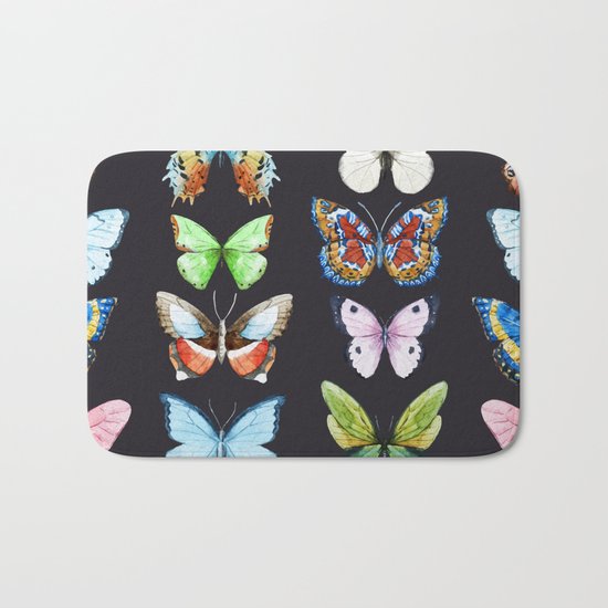 Butterfly Pattern 06 Bath Mat