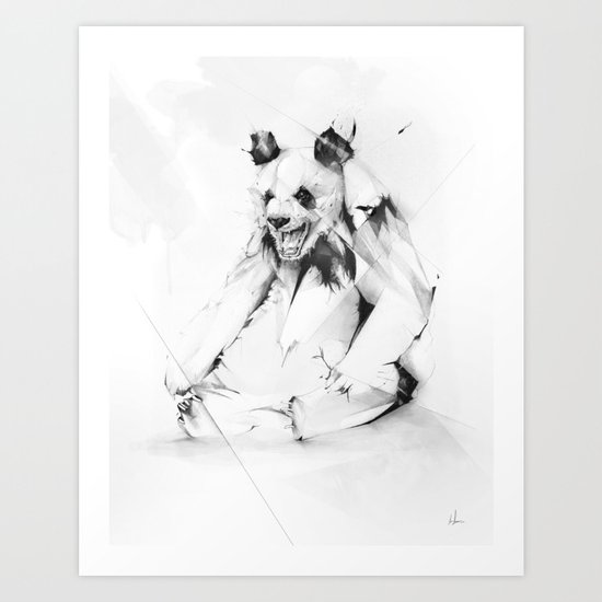 Bad Panda Art Print