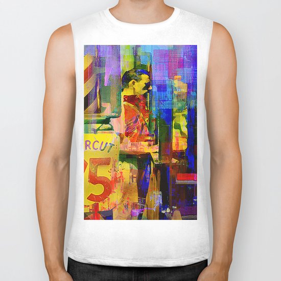At the hairdresser Biker Tank