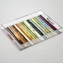 a rainbow of records! Acrylic Tray