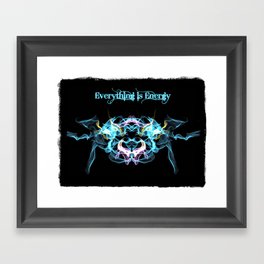 Everything is Energy Blue Framed Art Print
