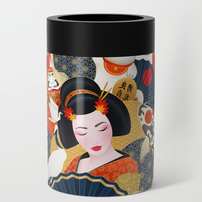 Traditional Geisha Japan Can Cooler