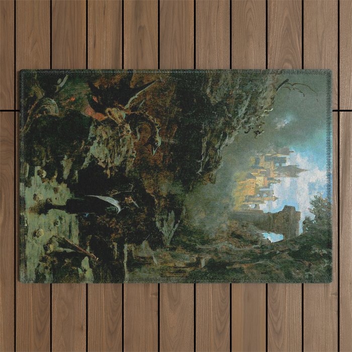 The Sorcerer - Carl Spitzweg  Outdoor Rug