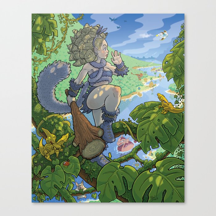 Ayla from 65,000,000 BC Canvas Print