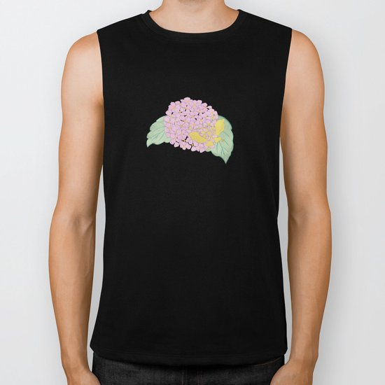Hydrangeas and Butterflies - Such A Perfect Summer Day Biker Tank
