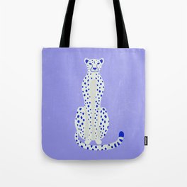 Periwinkle Cheetah Tote Bag