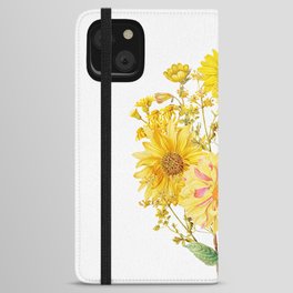 Vintage & Shabby Chic - Late Summer Flowers iPhone Wallet Case
