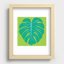 Monstera Leaf Recessed Framed Print