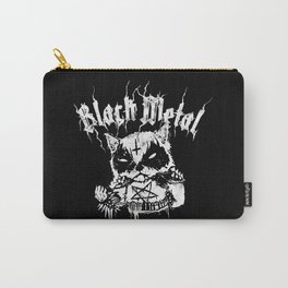 Grim Black Metal Corpse Paint Racoon! Carry-All Pouch
