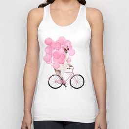 Riding Llama with Pink Balloons #1 Unisex Tank Top