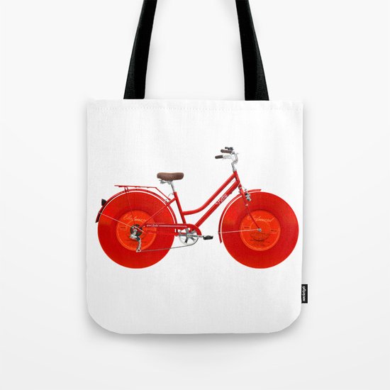 Vinyl Bike Tote Bag
