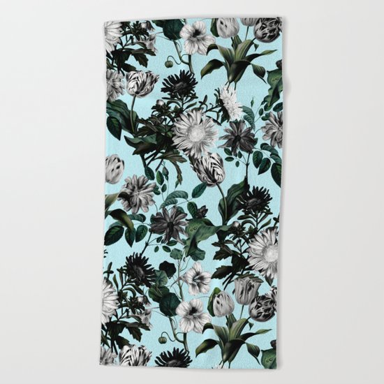 Summer Botanical Garden Beach Towel