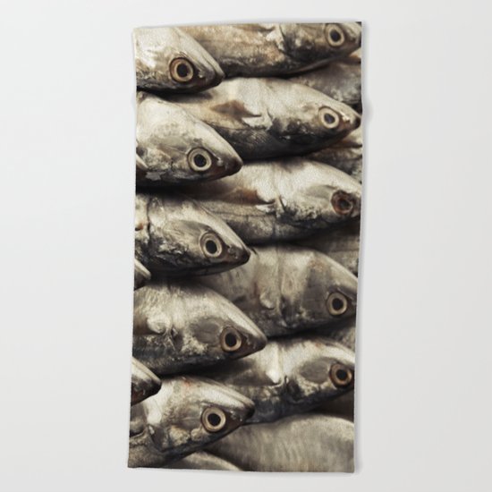 Fresh Fish Beach Towel