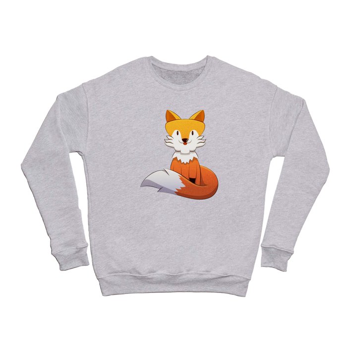 Cute Happy Little Fox Crewneck Sweatshirt