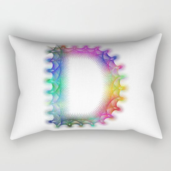 Letter D Rectangular Pillow