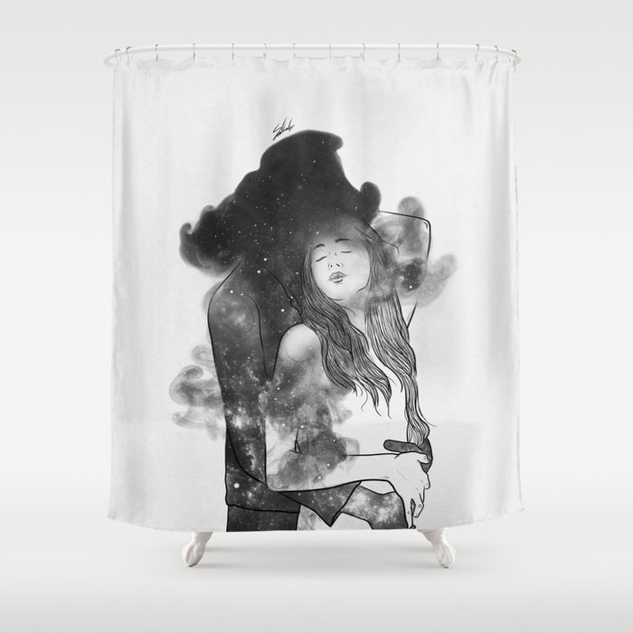 Let me feel you around. Shower Curtain